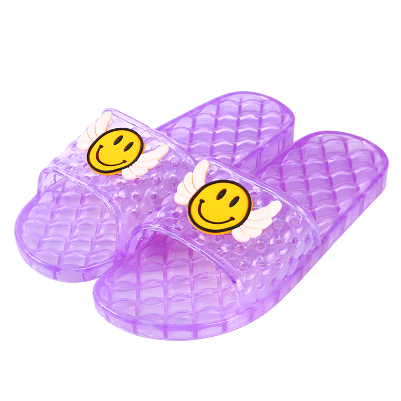 夏季女人室内居家浴室塑料防滑软底PVC水晶透明大码凉拖鞋不臭脚-图3
