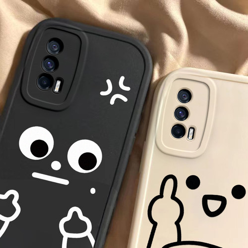 适用于iQOONeo5手机壳iQOONeo5s新款V2055A全包防摔Neo5se保护套活力版男女款个性国际友好手势iqoo专用外壳 - 图3