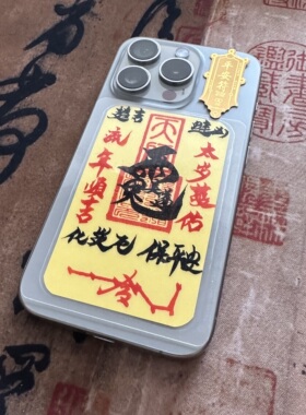 师父手写2026太岁化符手机纸蛇年本命大将军护身后壳卡纸锦囊