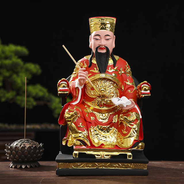 New Wenchang God Statue Wenchang Emperor Wenquxingjun fiberglass resin handicraft ornaments 12 inches 16 inches