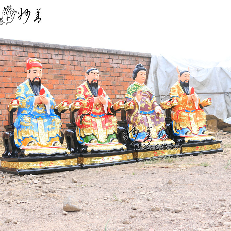 九神殿神像虫王马王苗王牛王龙王山神小鬼胖鬼 树脂玻璃钢佛像 - 图1