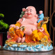 Smiling Maitreya Buddha Five Sons of Maitreya Resin Buddha Statue
