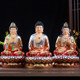 Sitting on the Three Saints of the West, Avalokitesvara and Mahasthamaprapta Bodhisattva