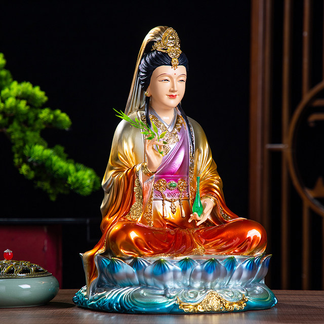 New Miaoshan Guanyin Bodhisattva resin Buddha statue