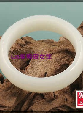 鉴玉 和田玉秋梨皮羊脂籽佩饰 玉手镯子和田籽料无瑕疵 收藏级