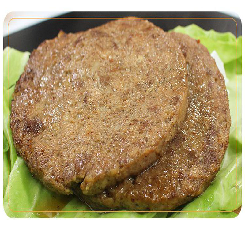 皓月早餐牛肉饼100g*10清真汉堡饼半成品西餐预调味商用家庭早餐 - 图2