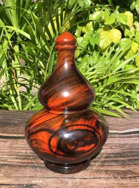 红木摆件老挝大红酸枝交趾黄檀葫芦摆件红木风水木雕饰品工艺品