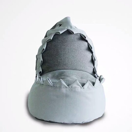 INS北欧风格儿童懒人沙发可爱小动物鲨鱼豆袋布艺小宠物座椅