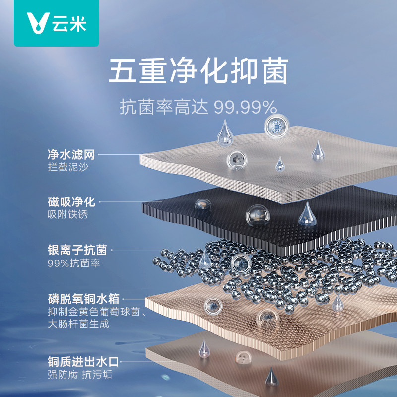 云米双增压零冷水super智能热水器 云米燃气热水器