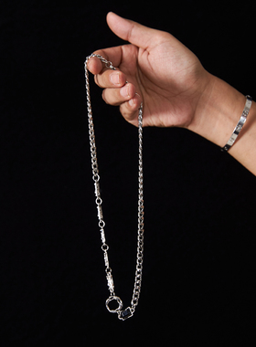 明星同款不规则圆环拼接项链