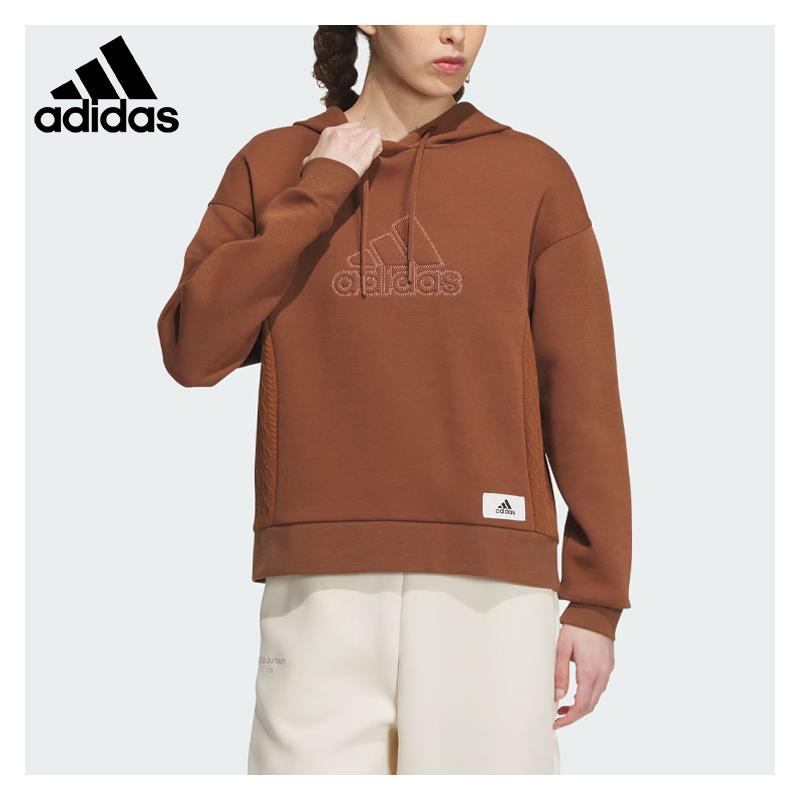 Adidas/阿迪达斯2023冬季新款女运动运动卫衣/套头衫IP0755 - 图0