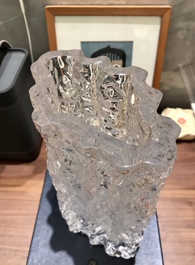 61日本进口KAGAMI CRYSTAL水晶花瓶高贵日式复古原盒插花福利价