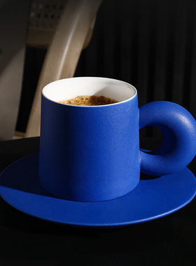 轻奢电镀马克杯家用创意陶瓷杯礼盒情侣咖啡喝水杯