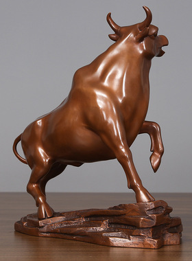 紫铜牛摆件工艺品客厅办公室家居装饰品开业新品