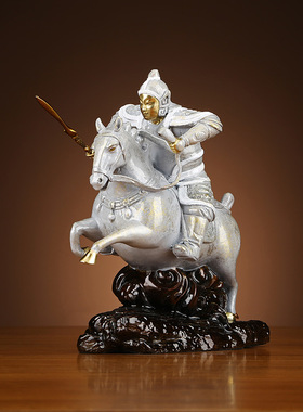 彩铜五虎上将关羽张飞赵云黄忠马超三国人物摆件新品工艺品