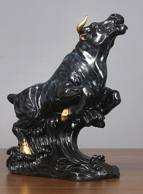 【势在必得】黄铜牛摆件办公室客厅家居工艺品十二生肖