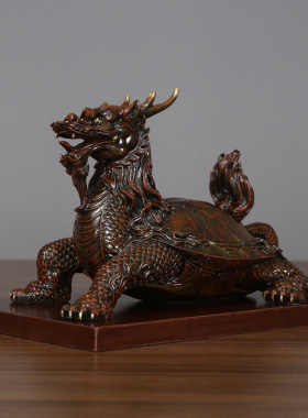 【龙头龟】黄铜龙龟摆件客厅办公室家居工艺品开业新品