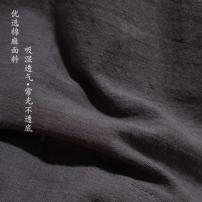 新款竹节棉麻收口免绑腿僧裤 夏季薄款透气吸汗棉裤子出家人裤子,淘宝优惠券,粉丝福利购,淘宝优惠卷