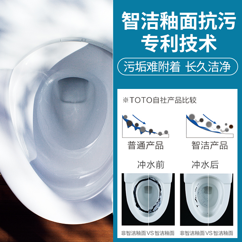 TOTO马桶家用坐便器抽水座便器CW981RB SW981RB直冲加长马桶04-B - 图1