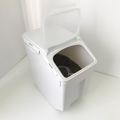 狗粮桶储藏密封狗狗用品防潮存储罐子宠物储粮桶10kg储粮筒猫粮桶 - 图3