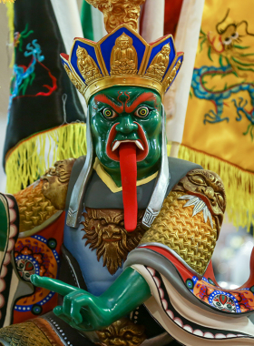 面然鬼王大士爷神佛像  密宗普度公羽林大神寺院居家供奉树脂摆件