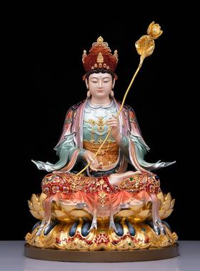 纯铜文殊菩萨佛像华严三圣属