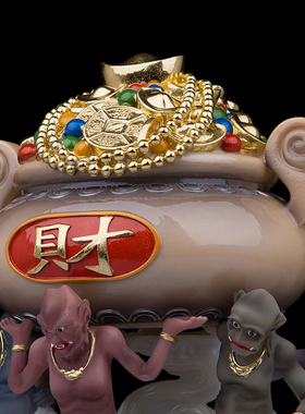 汉白玉祝福家用五灵公神像