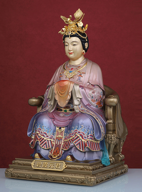 家用泰山奶奶摆件黄铜