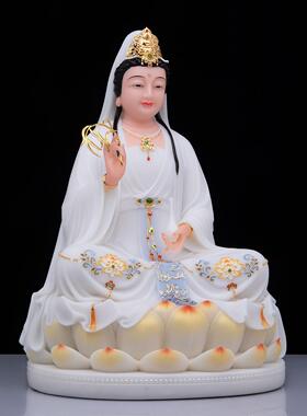 汉白玉慈航道人供奉神像保平安