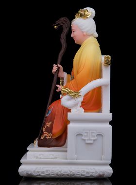合成玉石祝福家用骊山老母神像