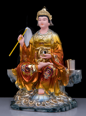 地母娘娘神像树脂仿铜彩摆件