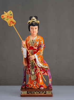 宫女神像神仙的左右侍女像居家供奉树脂玉帝王母护法仙女摆件祝福