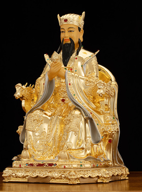 纯铜赐福家用三官大帝神像
