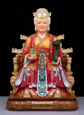土地公婆神像树脂摆件