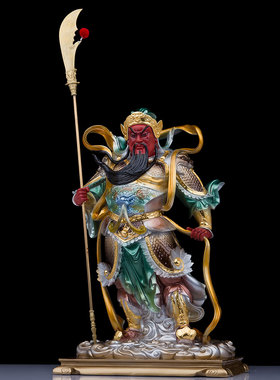 了凡居铜韦陀菩萨佛像寺庙伽蓝菩萨神像关公像保平安供奉客厅摆件