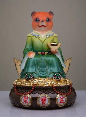 东北五大真身神像仿玉摆件