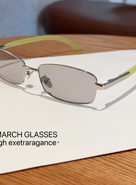 jennie同款太阳眼镜窄框长方形复古墨镜男女小红书推荐新品凹造型