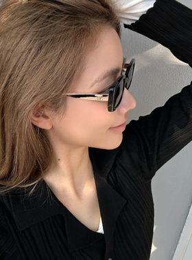 小框偏光墨镜女款高级感方框复古欧美圆脸显脸小2026新款太阳眼镜