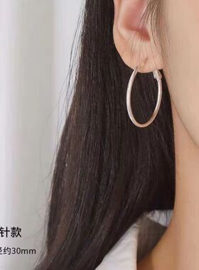耳环圈圈是显脸小大钢极