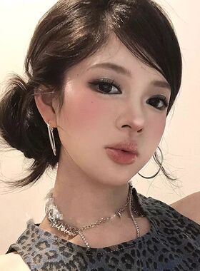 素圈耳环设计小众千禧辣