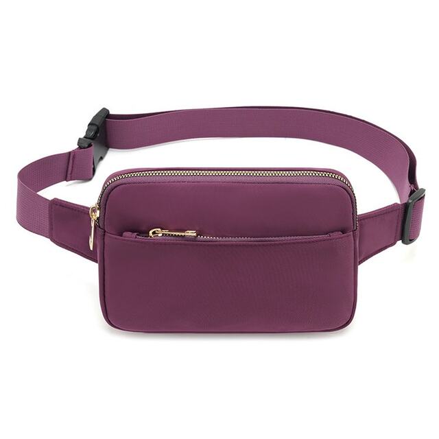 Korean style fashionable women's lightweight nylon cloth close-fitting waterproof waist bag mobile phone bag trendy brand small chest bag versatile and simple