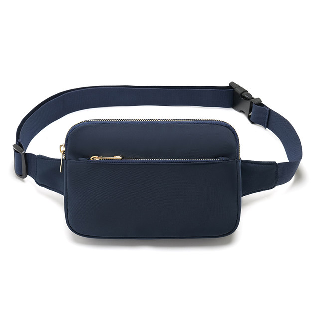 Korean style fashionable women's lightweight nylon cloth close-fitting waterproof waist bag mobile phone bag trendy brand small chest bag versatile and simple