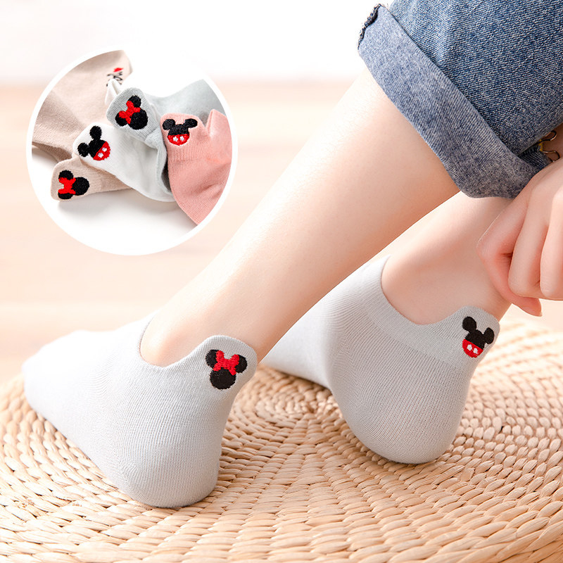 浅口夏季ins潮短筒韩国米奇女短袜 茜格米短袜/打底袜/丝袜/美腿袜