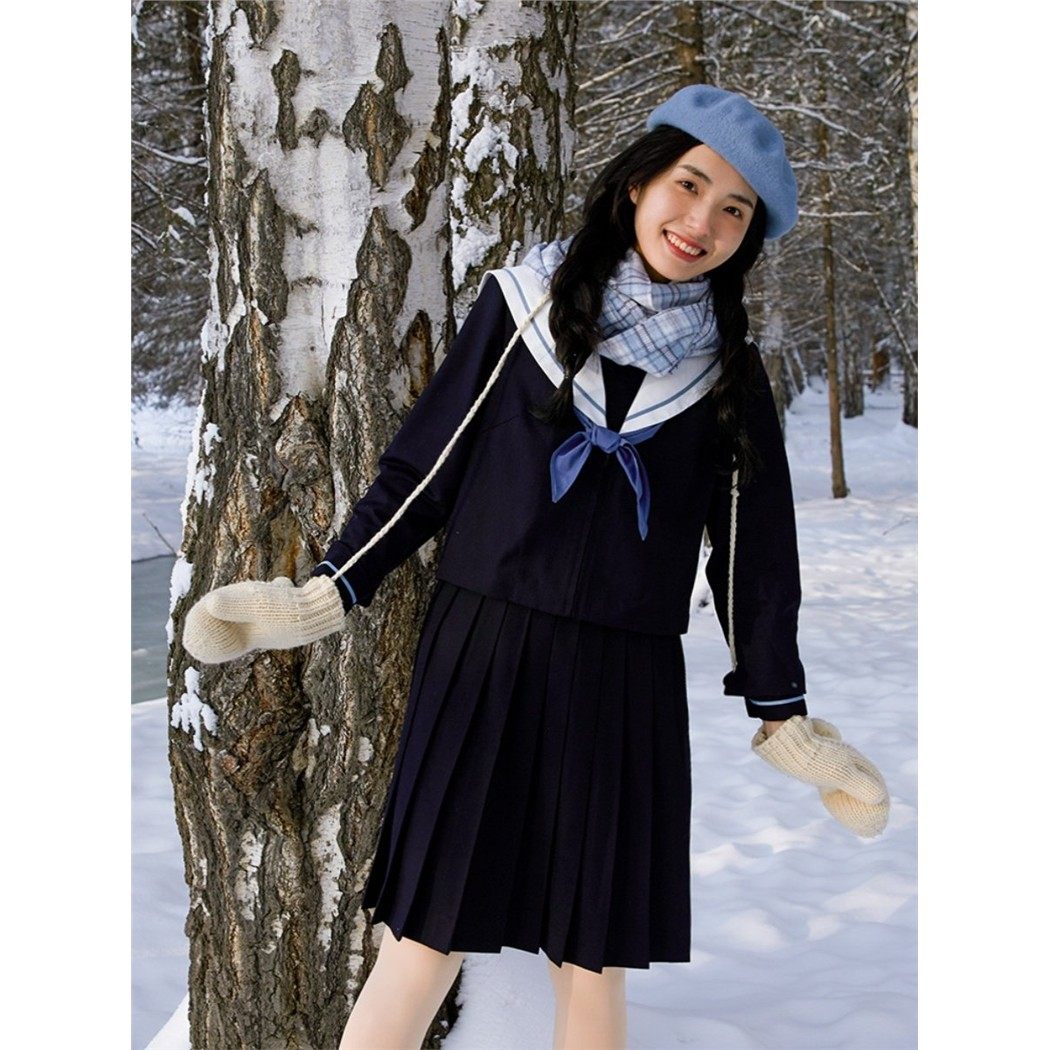 中牌制服馆明泉女子原创水手服中间服纯色裙JK制服秋季校园基础款,淘宝优惠券,粉丝福利购,淘宝优惠卷