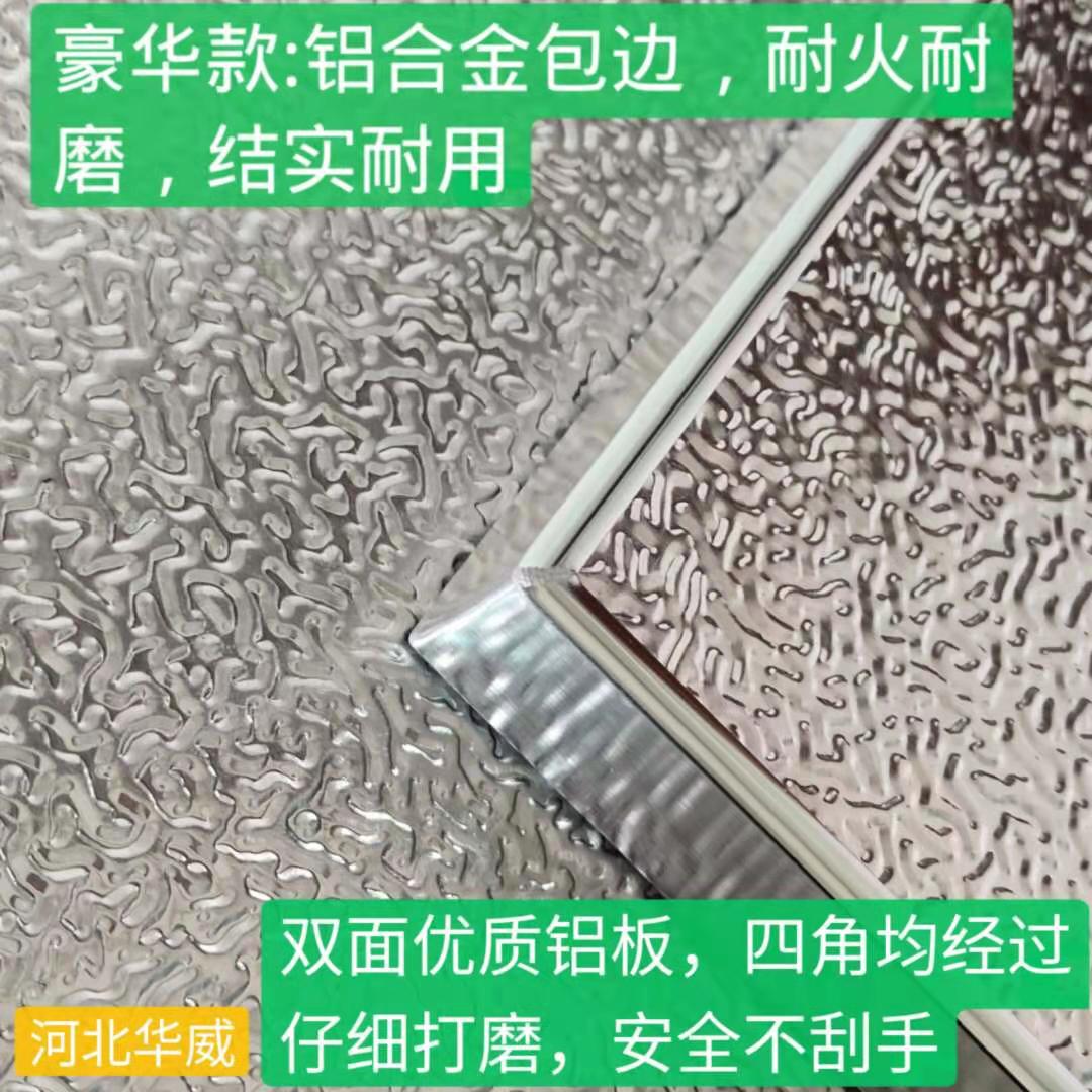 冰箱隔热板耐高温防火板厨房燃气灶微波炉灶台烤箱不锈钢阻燃挡板 - 图2