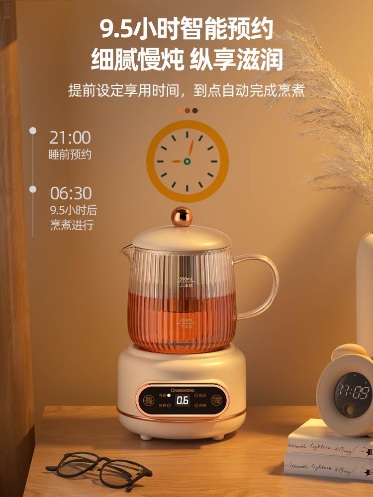 长虹养生壶多功能家用电水壶小号煮茶器办公室小型花茶壶小型mini