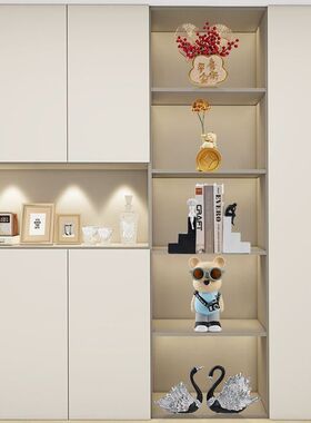 2024新款玻璃柜装饰品高档大气酒柜电视柜客厅小摆件艺术家居轻奢