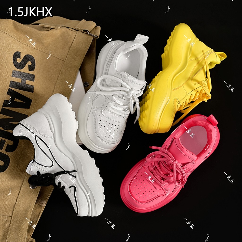 一点五-8cm夏潮丨夏季增高鞋隐形休闲鞋夏季圆头百搭新款,淘宝优惠券,粉丝福利购,淘宝优惠卷