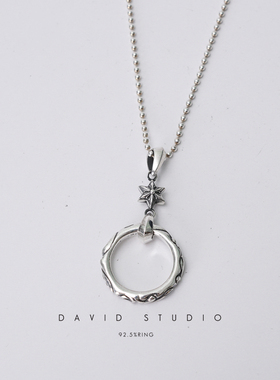 davidstudio同款项链墨镜圆圈