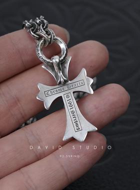 项链纯银刻字链复古风情侣